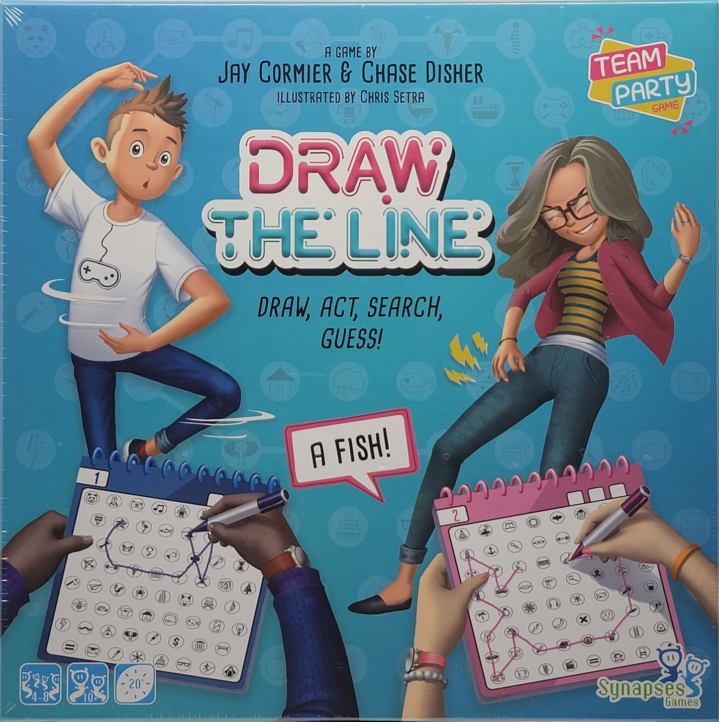 Draw The Line, Great Game to Play With Family and Friends! - Connect dots to make a simple shape.
