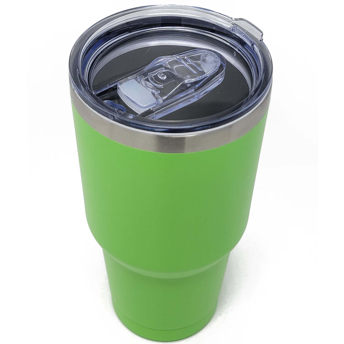 Stainless Steel 30 Oz Tumbler With Slider Block Lid -Powder Coating 304 Stainless Steel- Double Wall Insulated