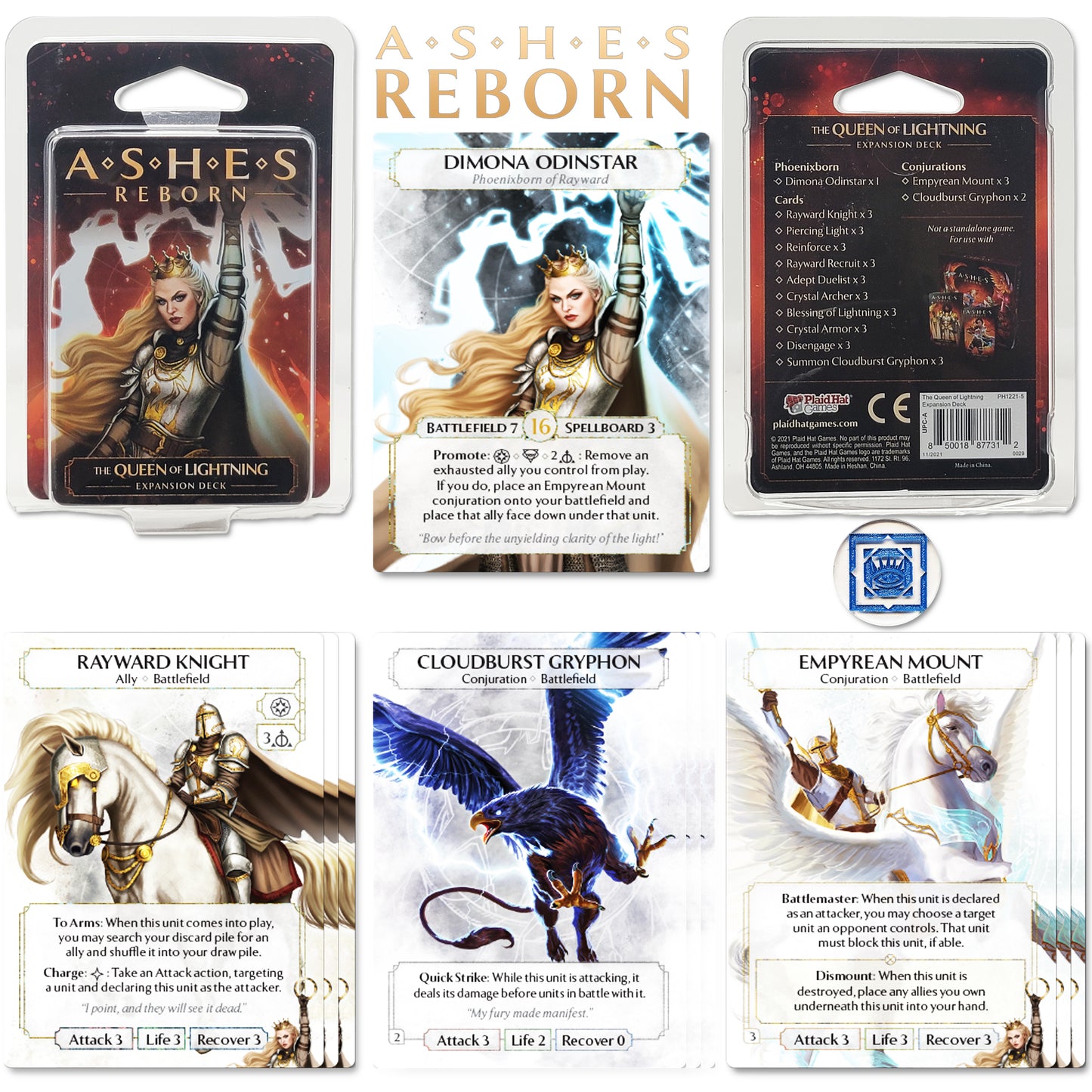 Ashes Reborn The Breaker of Fate Deluxe and Expansions: Artist Dreams, Messenger Peace, Queen Lightning & Gorrenrock COMPATIBLES with Ashes Reborn Bundle with Random Color Drawstring Bag plus token