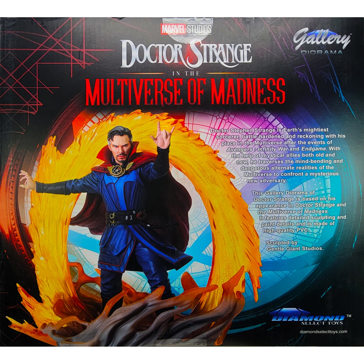 DIAMOND SELECT TOYS Marvel Gallery: Doctor Strange in The Multiverse of Madness PVC Statue, Multicolor, 10 inches