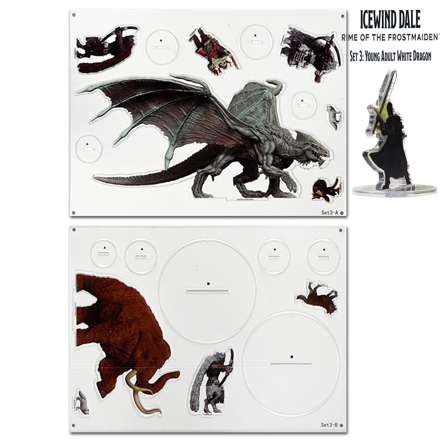 Huge Assortment of |IcewindDale - 2D Miniatures| COMPATIBLES With D& Dragons, RPG, Tabletop Games Bundle with Fapeto More Than A Simple Name Drawstring Bag