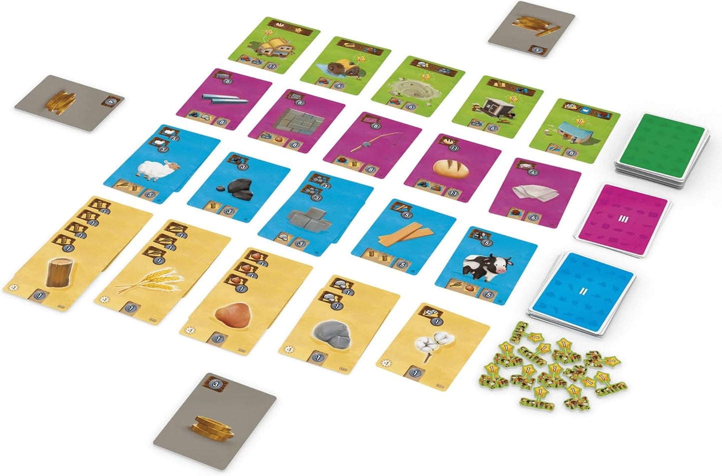 IELLO Little Factory - Resource Management & Building Card Game, Kids & Family, Games, Ages 10+, 2-4 Players, 45 Min