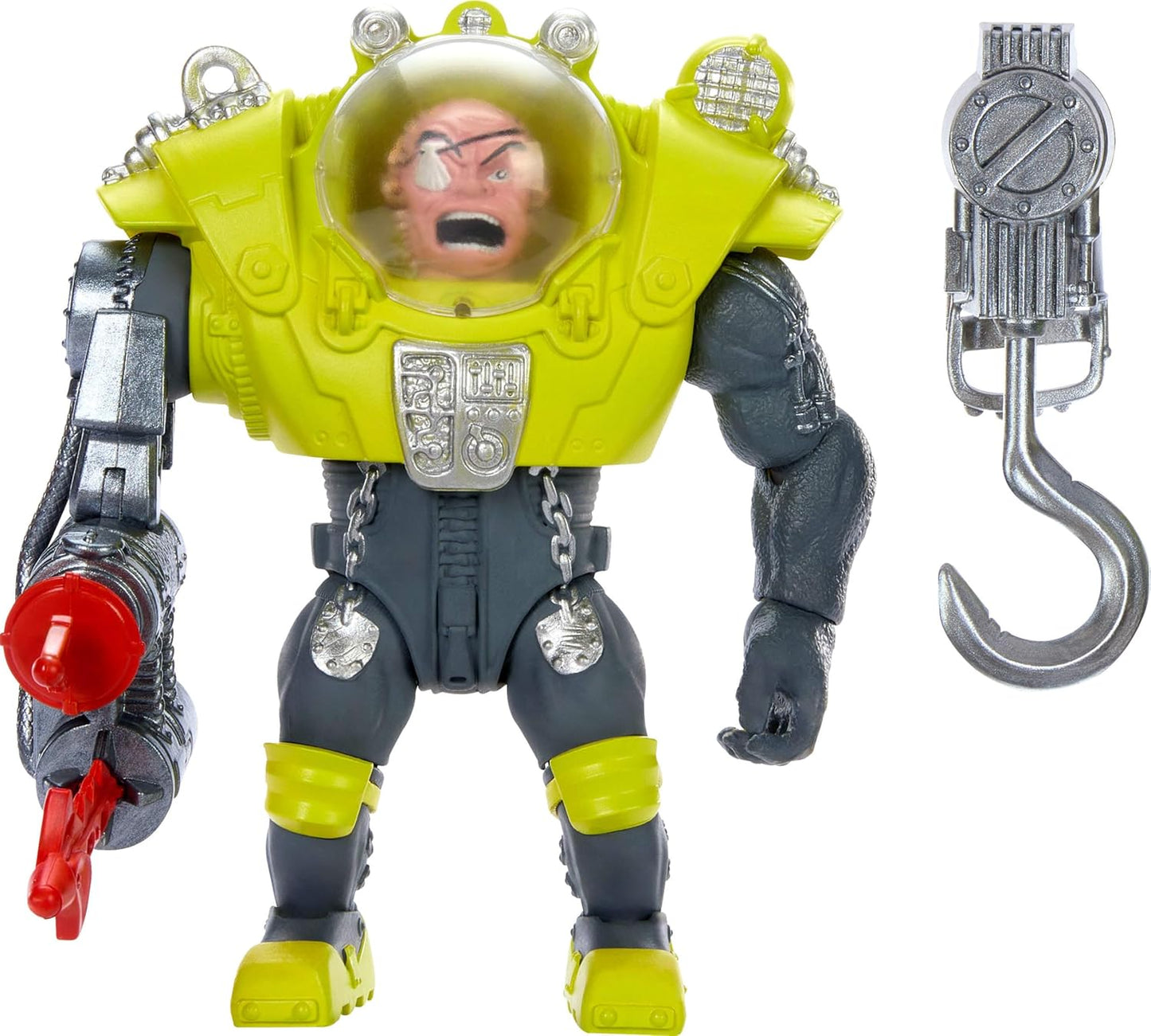 Mattel Street Sharks Action Figure with Spring-Fired Speargun Accessory, Dr Piranoid Collectible Toy Inspired by 90s TV Villain, 6-Inch