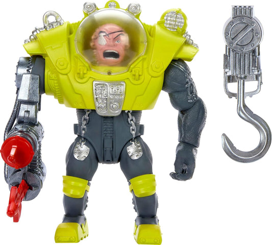 Mattel Street Sharks Action Figure with Spring-Fired Speargun Accessory, Dr Piranoid Collectible Toy Inspired by 90s TV Villain, 6-Inch