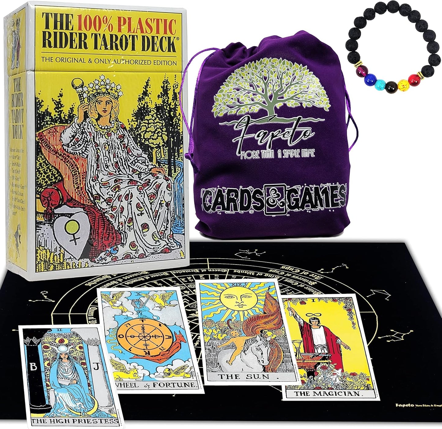 Bundles Tarot and Oracles, Cards Decks for Fortune Telling & Chakras (PlasticRider Tarot Deck)
