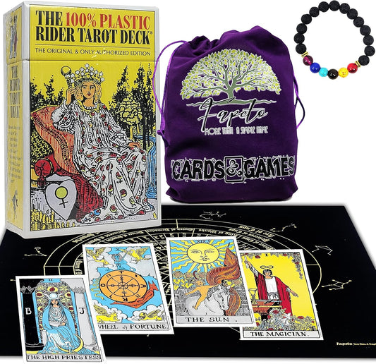 Bundles Tarot and Oracles, Cards Decks for Fortune Telling & Chakras (PlasticRider Tarot Deck)