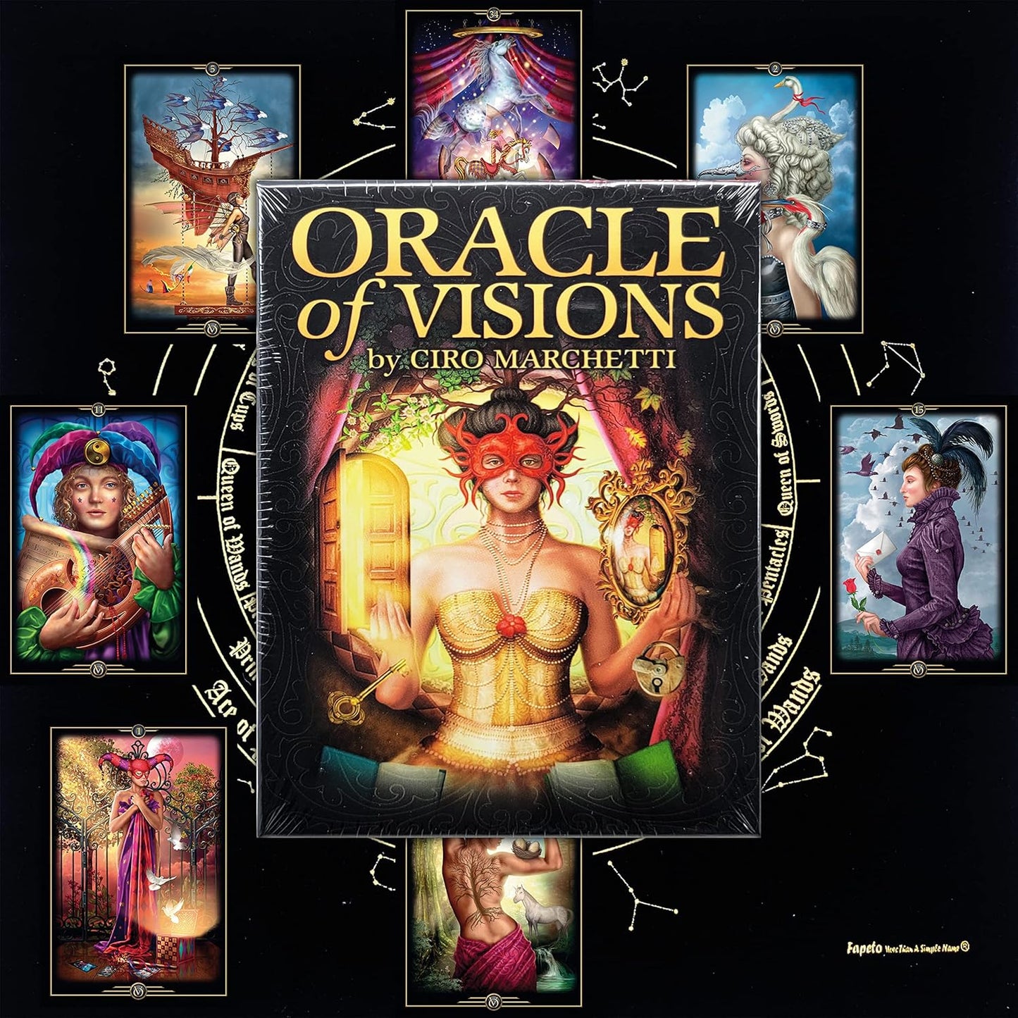 Bundles of Tarot and Oracles Cards Decks for Fortune Telling & Chakras (Oracle of Visions)