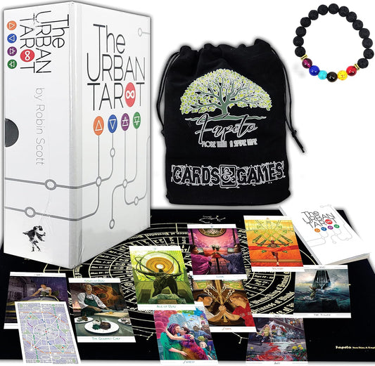 Bundles of Tarot and Oracles Cards Decks for Fortune Telling & Chakras (The Urban Tarot)