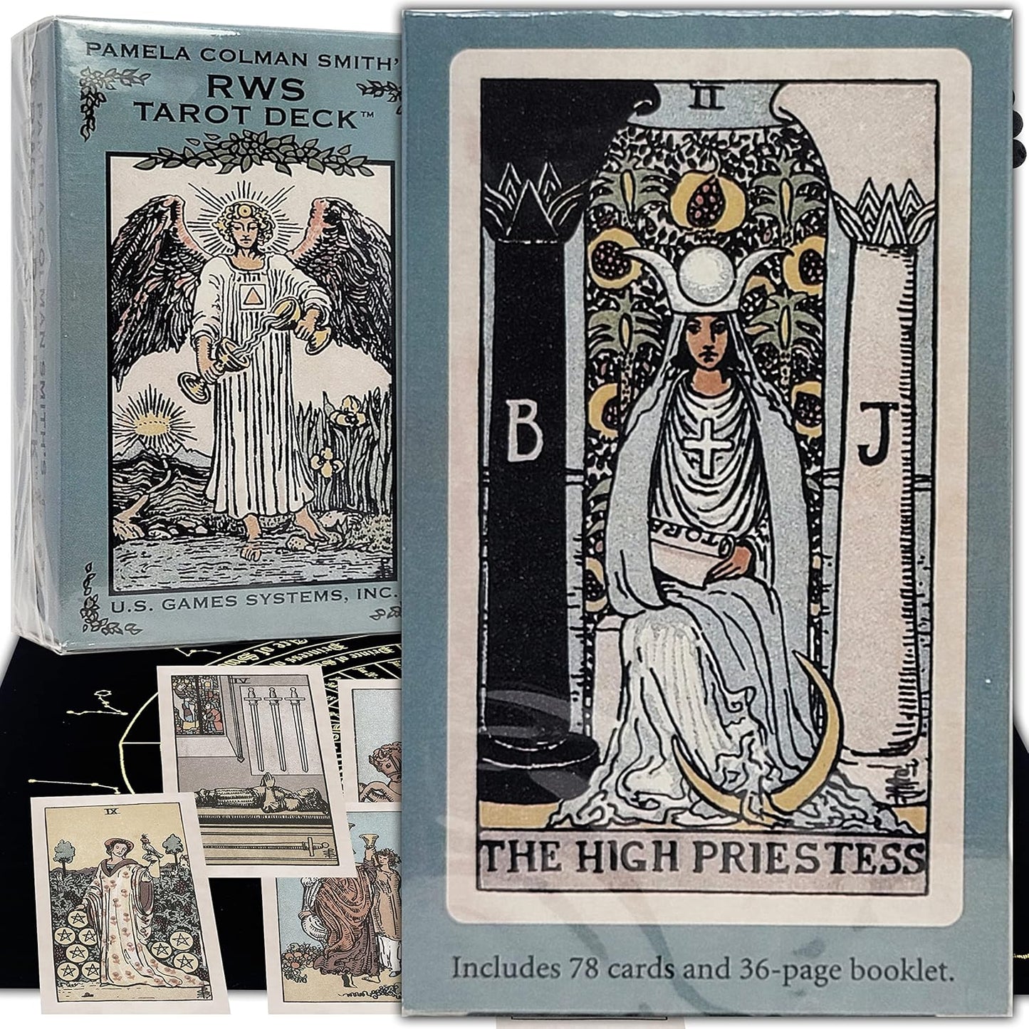 Bundles Tarot and Oracles, Cards Decks for Fortune Telling & Chakras (R W S Tarot Deck)
