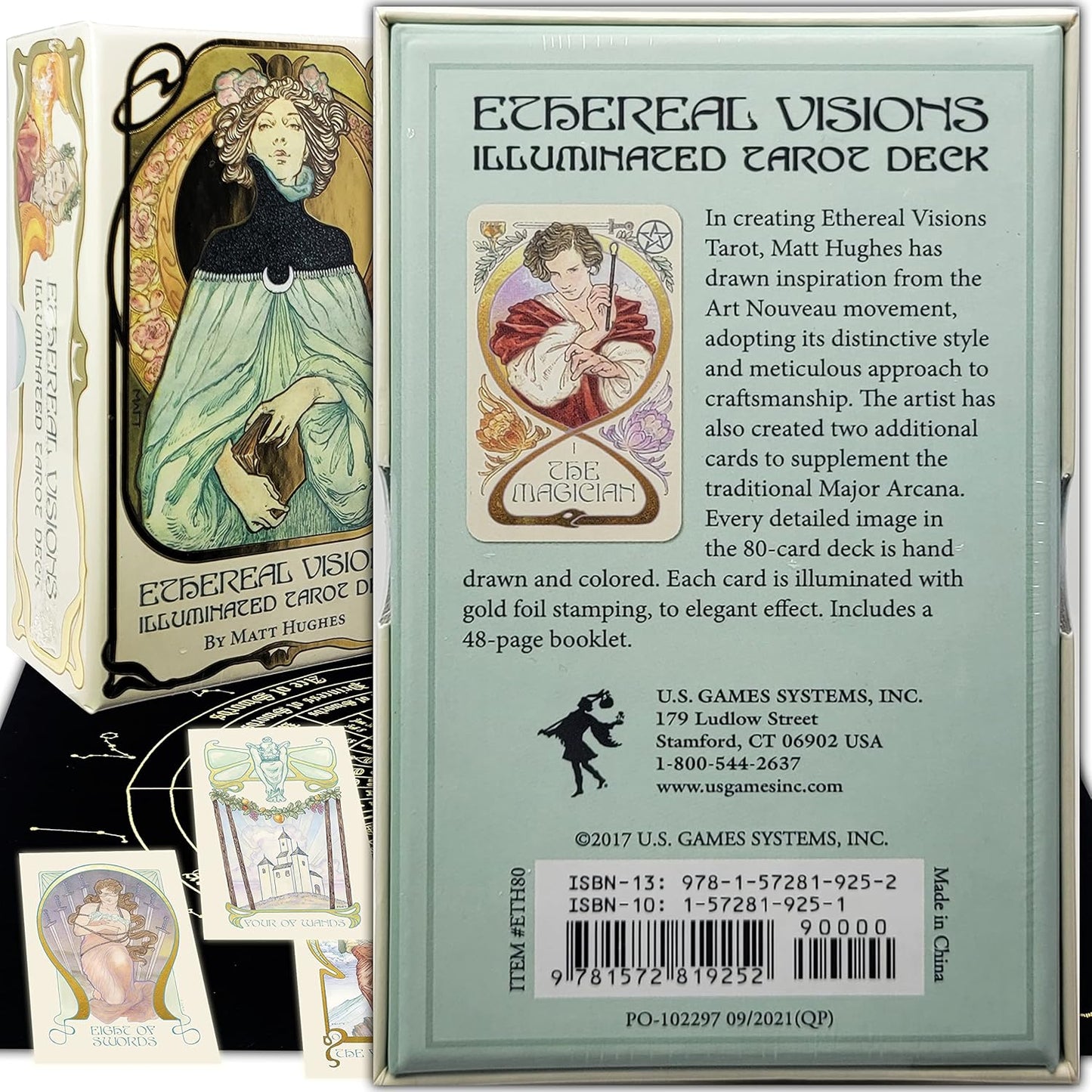 Bundles of Tarot and Oracles Cards Decks for Fortune Telling & Chakras (Ethereal Illuminated Tarot Deck)