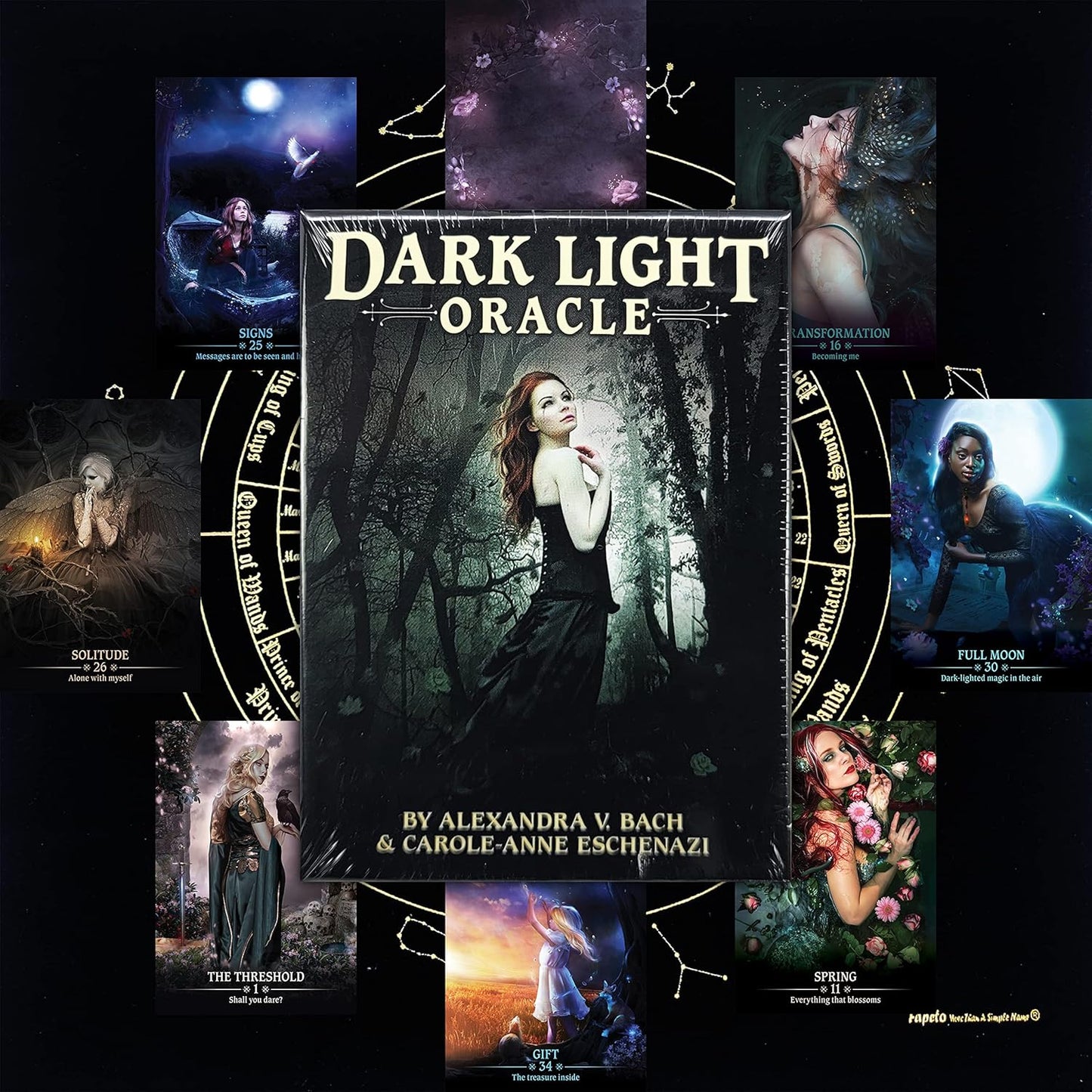 Bundles of Tarot and Oracles Cards Decks for Fortune Telling & Chakras (Dark Light Oracle)