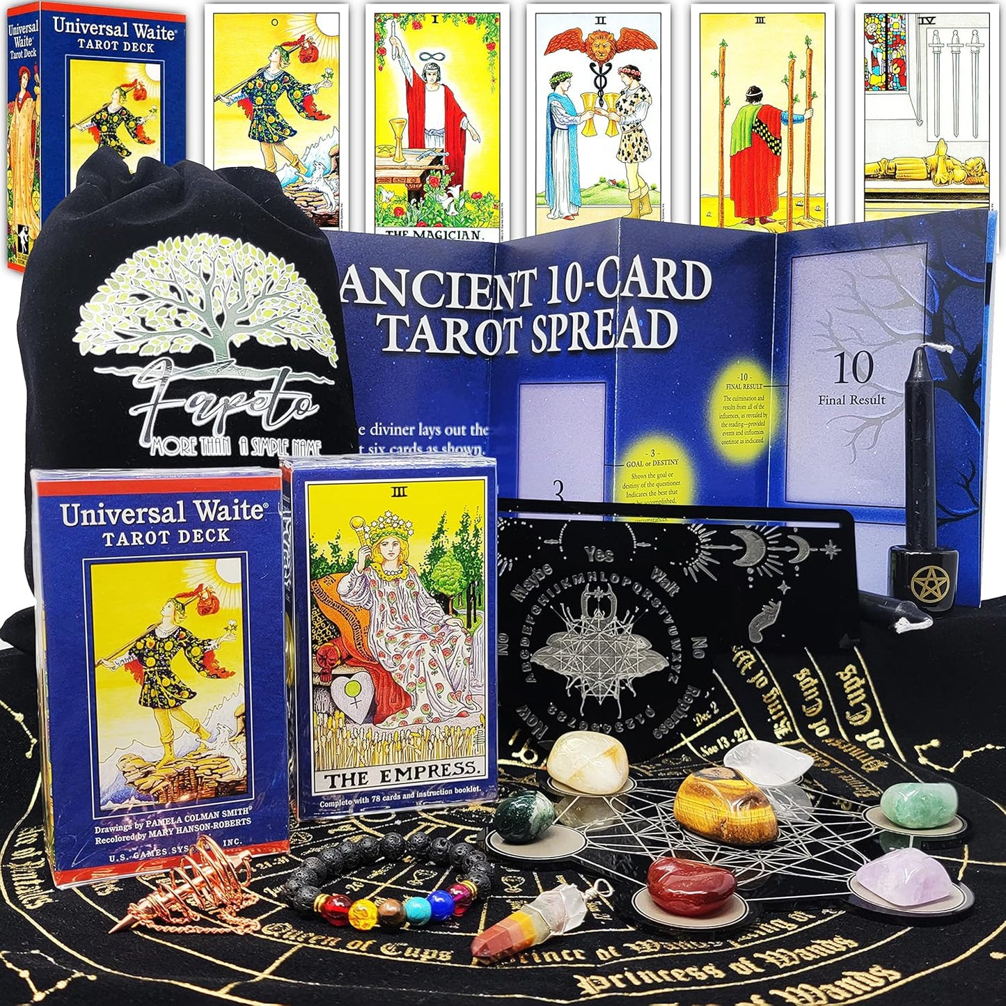 Bundles of Tarot Cards Decks for Fortune Telling & Chakras (Universal Waite Tarot Deck)