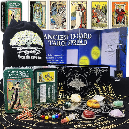 Bundles of Tarot Cards Decks for Fortune Telling & Chakras (Smith-Waite Centennial Tarot Deck in a Tin)