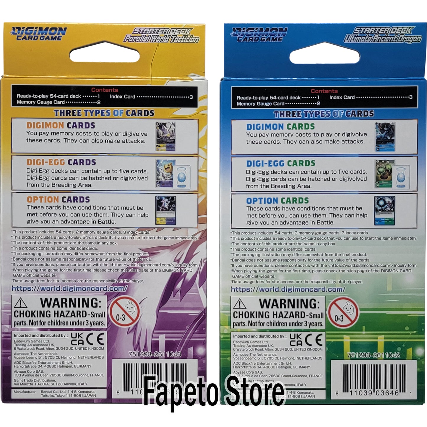 Digimon TCG: ST9 & ST10 (Ancient Dragon & Parallel World Tactician Starter Deck) Bundle
