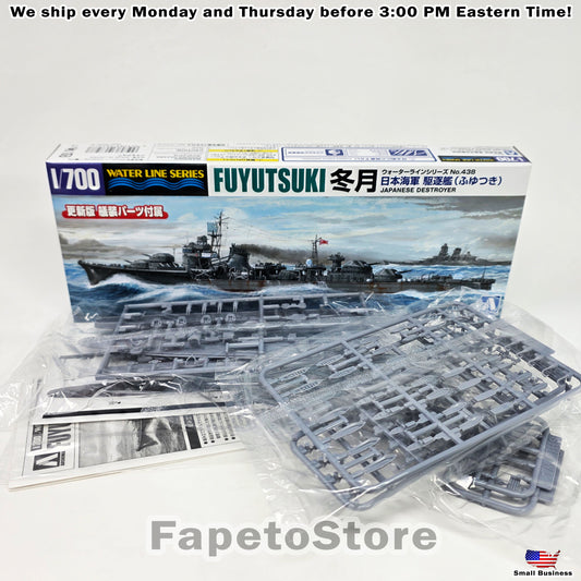 Aoshima Japanese Navy Destroyer Fuyutsuki 1:700 Scale Model Kit