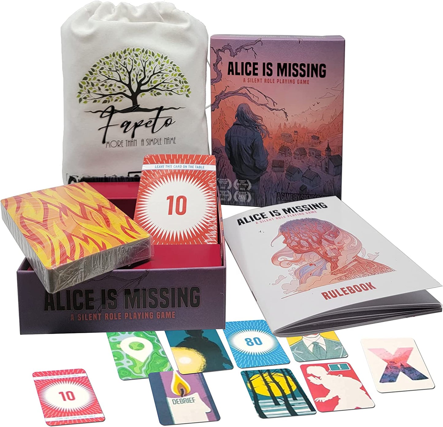 Alice is Missing - Silent and Cooperative RPG Game -A Girl is Missing- Bundle with Random Color Drawstring Bag