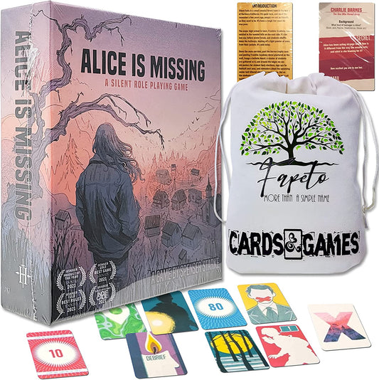 Alice is Missing - Silent and Cooperative RPG Game -A Girl is Missing- Bundle with Random Color Drawstring Bag