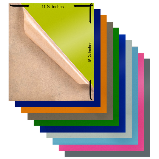 z- Cast Acrylic Sheets |1/8 - 3mm Thick |  Variety Pack Colors for Laser Cutter, Engraving, CNC machines, DIY Projects, 12x16 Approx. Double Kraft Paper, Handcrafts and Home Decorations - 10 Pack
