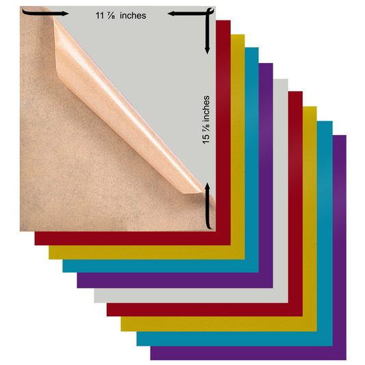 z- Cast Acrylic Sheets |1/8 - 3mm Thick |  Variety Pack Colors for Laser Cutter, Engraving, CNC machines, DIY Projects, 12x16 Approx. Double Kraft Paper, Handcrafts and Home Decorations - 10 Pack