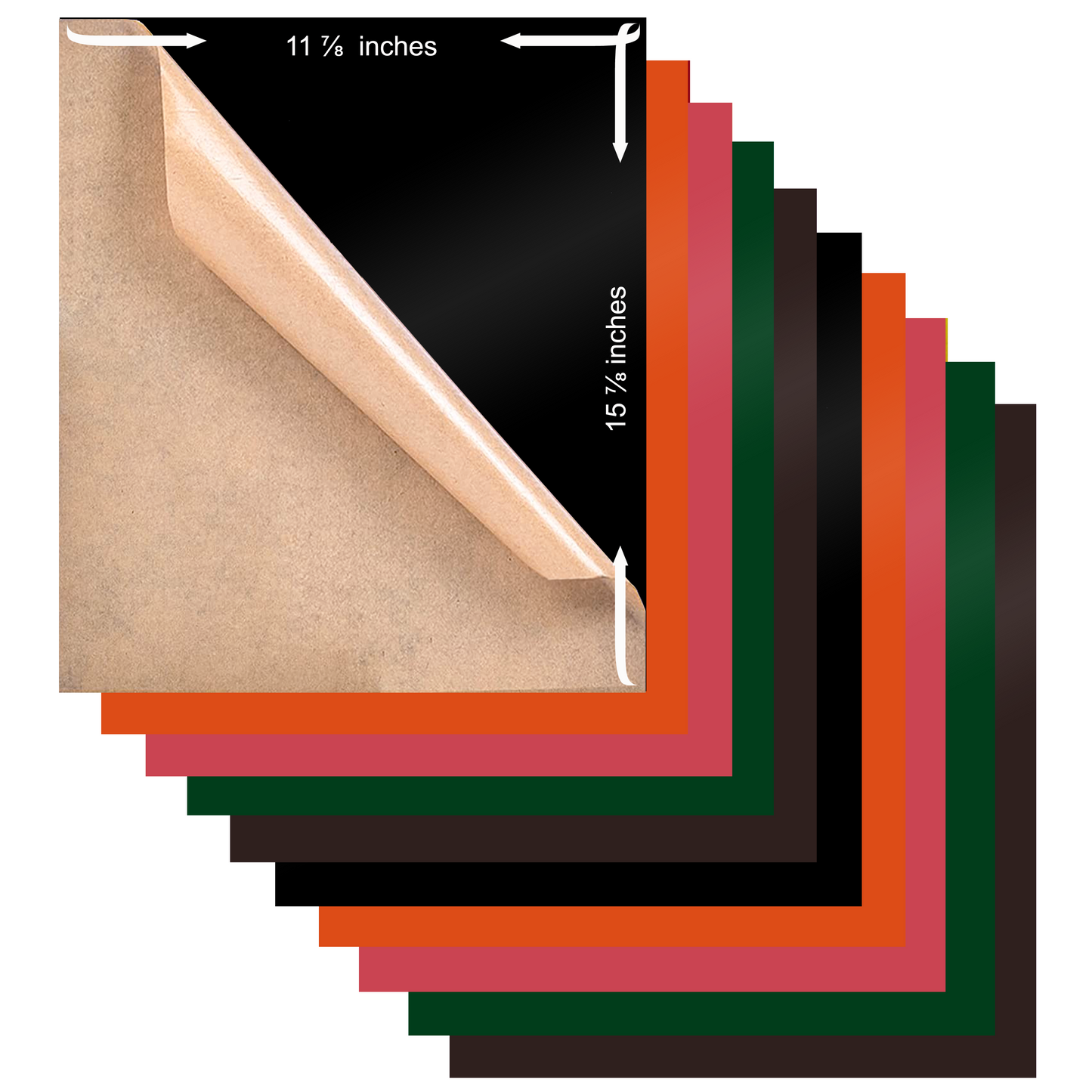 z- Cast Acrylic Sheets |1/8 - 3mm Thick |  Variety Pack Colors for Laser Cutter, Engraving, CNC machines, DIY Projects, 12x16 Approx. Double Kraft Paper, Handcrafts and Home Decorations - 10 Pack