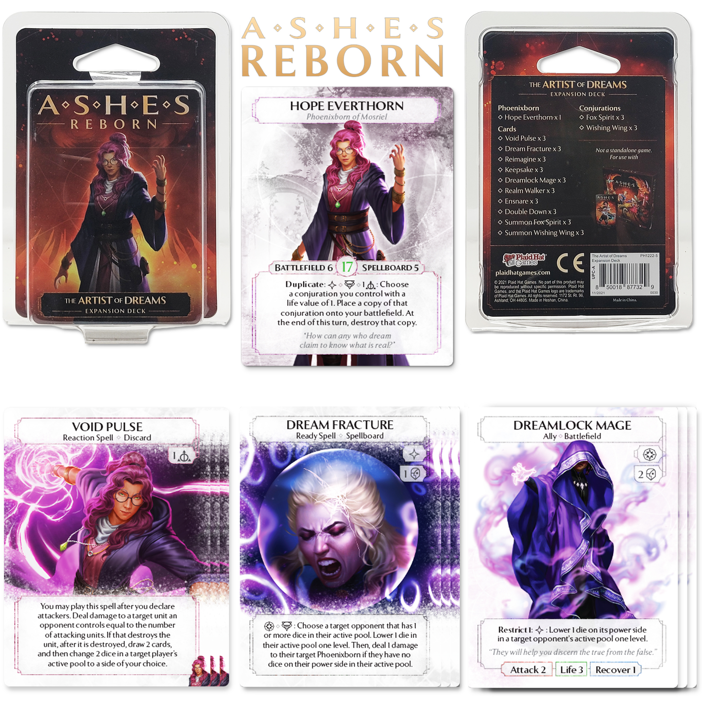 Ashes Reborn Rise Of The Phoenixborn Core Game Bundle With  The Children Blackcloud, The Protector of Argaia,  The Artist of Dreams,  The Roaring Rose  and Fapeto Drawstring Random Color Bag