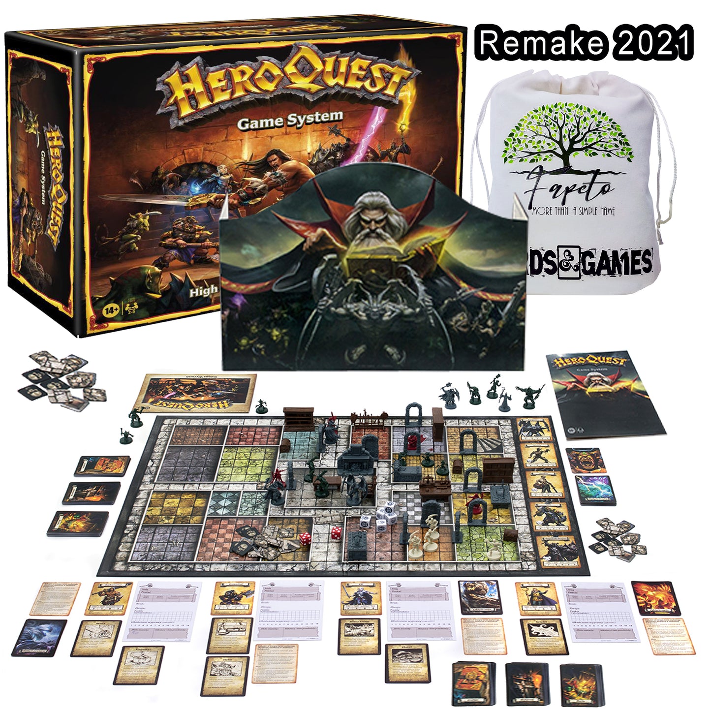 A Fantasy Dungeon crawler Tabletop Game, Bundles of Hero Quest Game System and Expansions,  14+