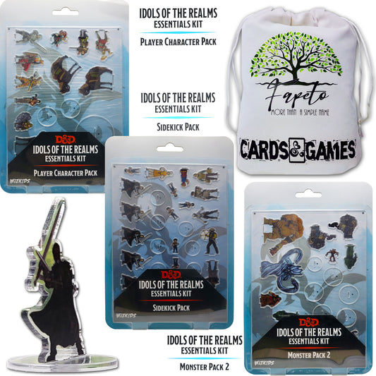 Huge Assortment of 2D Miniatures| COMPATIBLES With D& Dragons, RPG, Tabletop Games Bundle with Fapeto More Than A Simple Name Drawstring Bag
