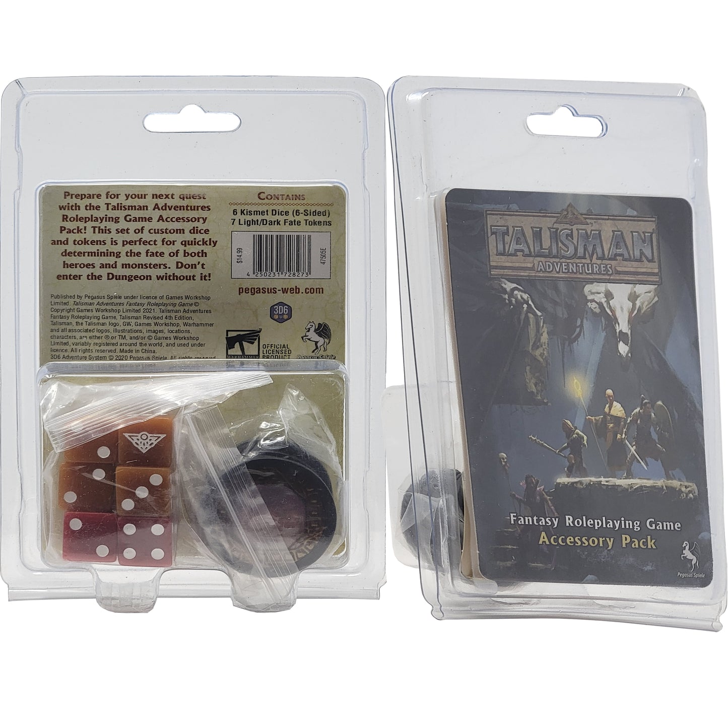 Fantasy Roleplaying Game Talisman Adventure Playtest Guide,  Game Master Kit and Accessory Pack With Random Color Drawstring Bag