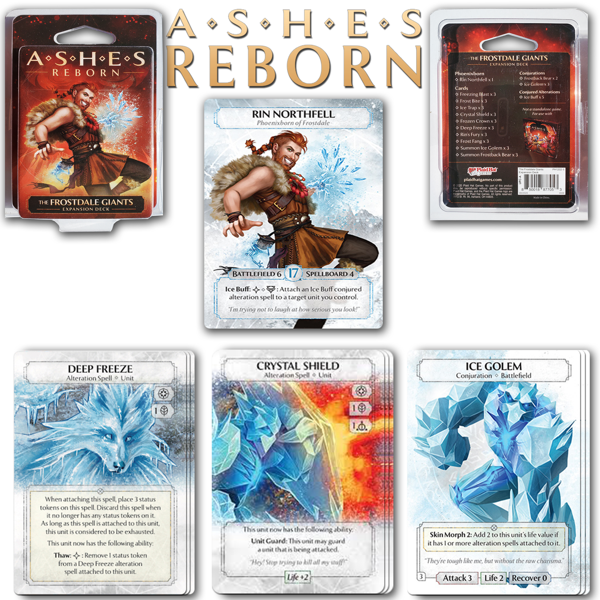 Ashes: The Frostdale Giants Expansion - 44 Card Game Expansion For Ashes: Rise Of The Phoenixborn